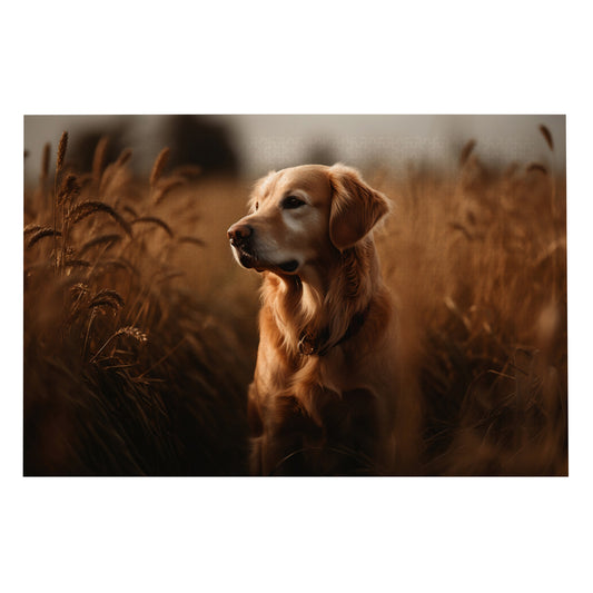 Golden Retriever Field Guardian - 1000 Piece Jigsaw Puzzle