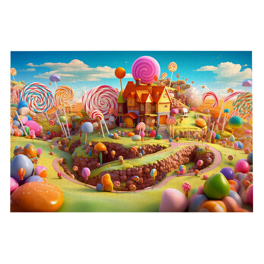 Sugary Delights: Candy Land House - 1000 Piece Jigsaw Puzzle