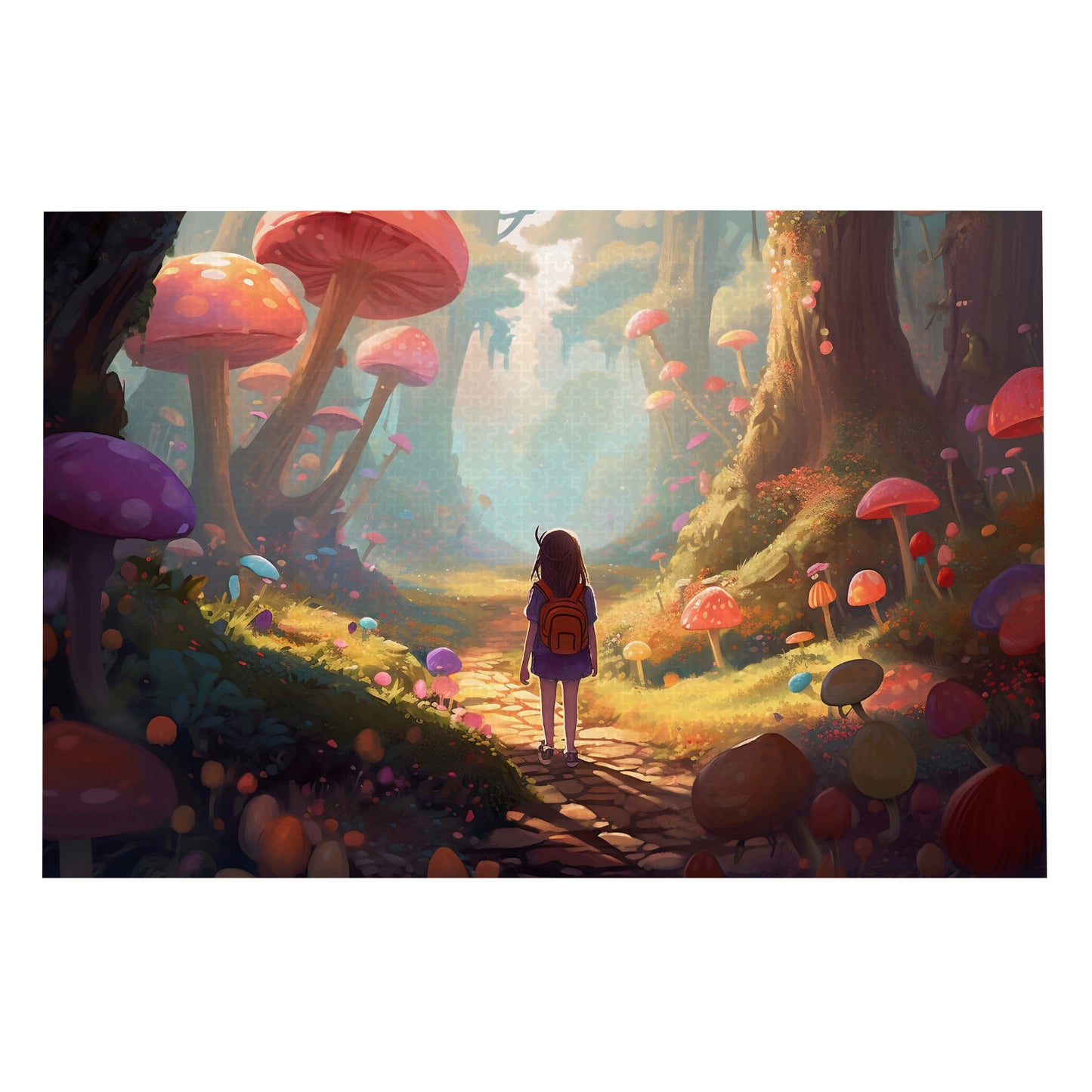 Enchanted Journey: Mushroom Forest Adventure - 1000 Piece Jigsaw Puzzle