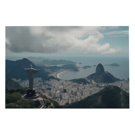 Divine Vista: Christ the Redeemer & Rio - 1000 Piece Jigsaw Puzzle