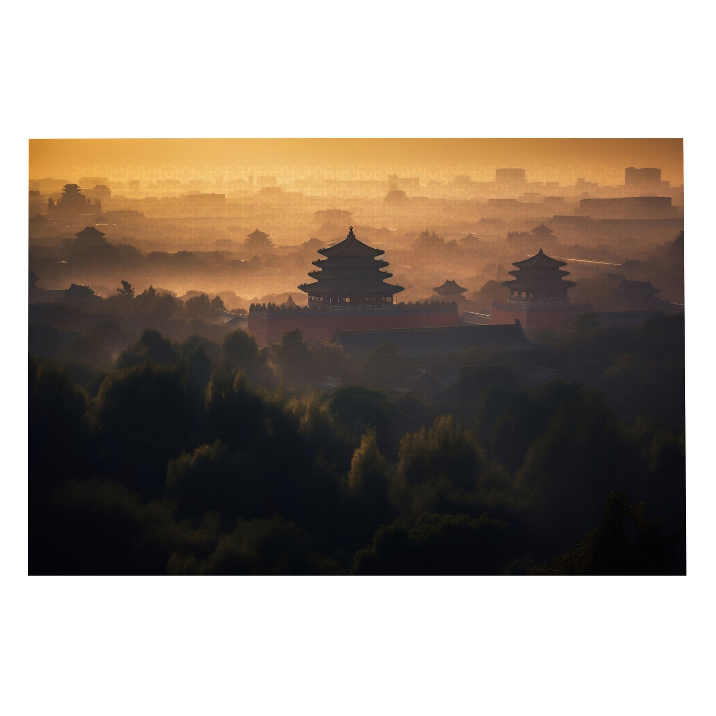 Misty Morning: Forbidden City Revealed - 1000 Piece Jigsaw Puzzle