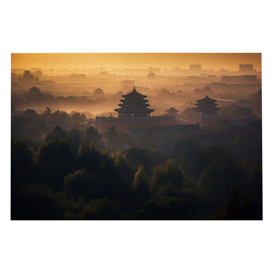 Misty Morning: Forbidden City Revealed - 1000 Piece Jigsaw Puzzle