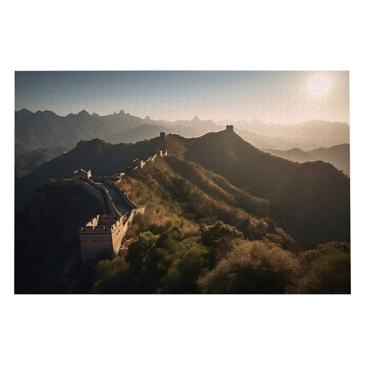 Majestic Sunrise: Great Wall of China - 1000 Piece Jigsaw Puzzle