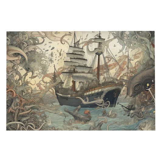 Sea of Terrors: Unsettling Voyage - 1000 Piece Jigsaw Puzzle