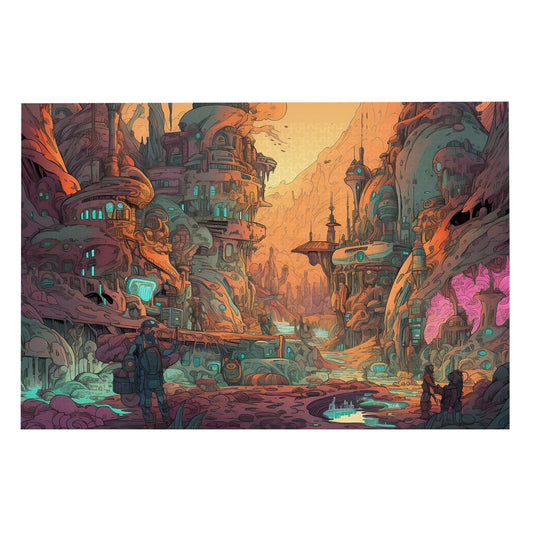 Galactic Odyssey Unraveled - 1000 Piece Jigsaw Puzzle