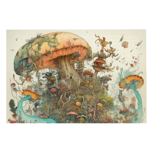 Mystical Mushroom Forest - 1000 Piece Jigsaw Puzzle