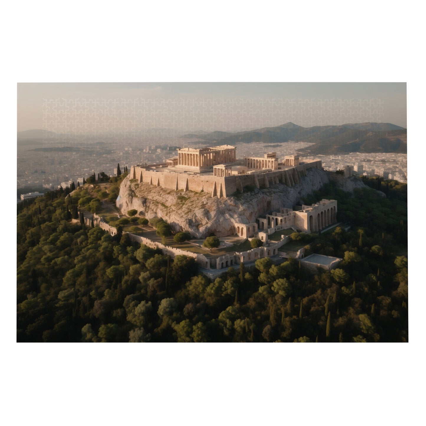 Athenian Acropolis Twilight - 1000 Piece Jigsaw Puzzle