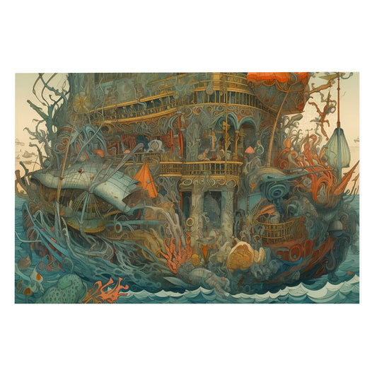 Enigmatic Oceanic Retreat - 1000 Piece Jigsaw Puzzle