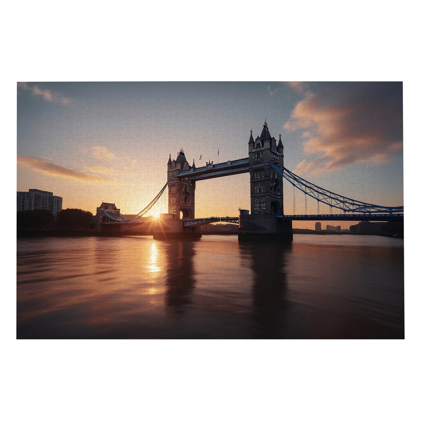 Sunrise Serenade at Tower Bridge - 1000 Piece Jigsaw Puzzle