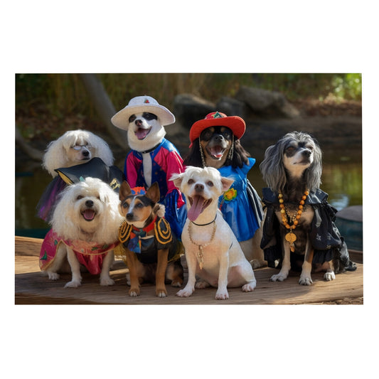 Howl-o-ween Pooches: Dogs in Halloween Costumes - 1000 Piece Jigsaw Puzzle